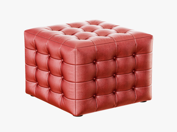 红色皮革蒲团头图片下载