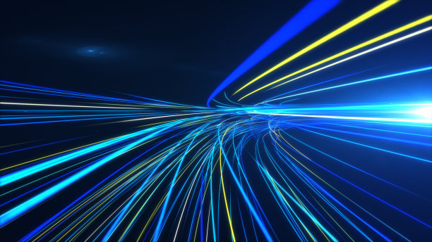 高速灯光隧道运动轨迹图片下载