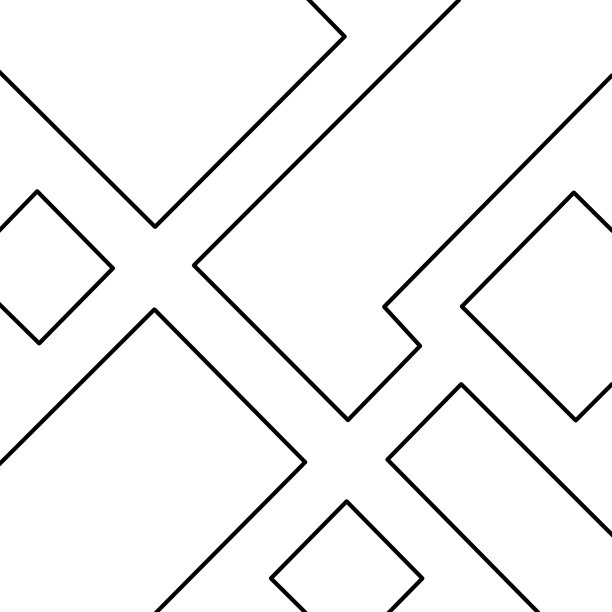 白色背景上的几何模板线条素材图片