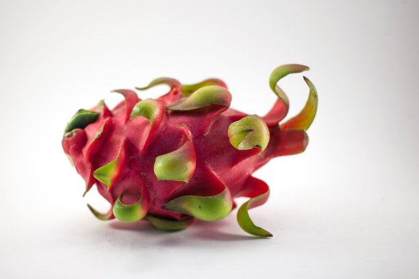 白色底色的成熟火龙果或火龙果图片下载