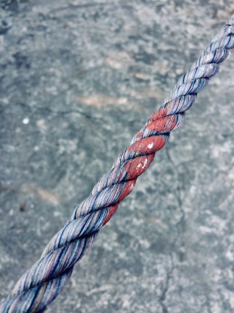 孤立的部分绳子独特的照片图片下载