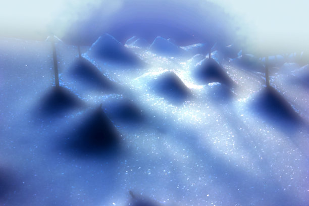 超现实幻想冷雪景图片下载