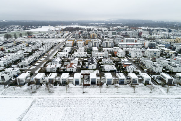 住宅区鸟瞰图图片下载