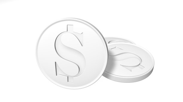 3个平板电脑与美元符号，3D在白色背景。对所有疾病、疾病、问题的普遍治疗的概念。图片下载