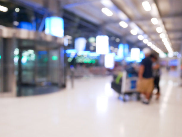 机场大厅失焦-散焦背景图片下载