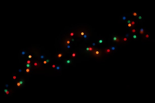 散景效果夜间灯光背景图片下载