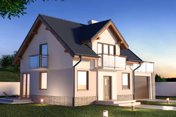 晚上的房子图片下载