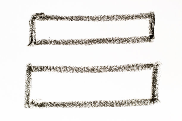 用蜡笔在白纸背景上画正方形或长方形图片下载