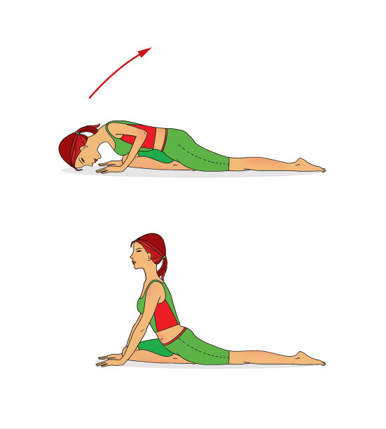 赤脚女孩做提骨盆带的练习图片下载