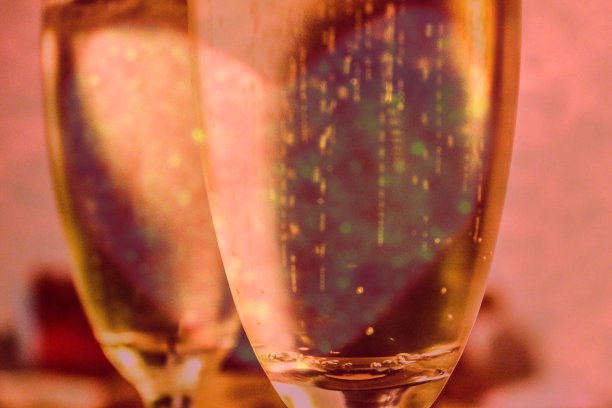 情人节和起泡酒图片下载