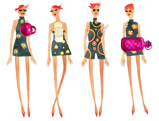 有药物配件的女孩图片下载