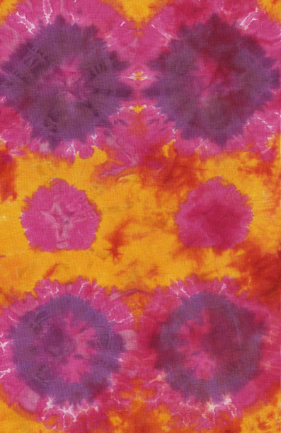 一张抽象派手绘印花织物扎染的照片，明亮的背景图片下载