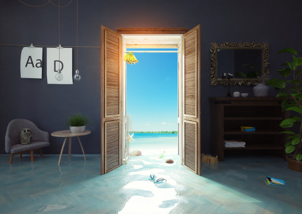 衣柜到海边图片下载