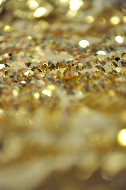 布料上的金色亮片图片下载