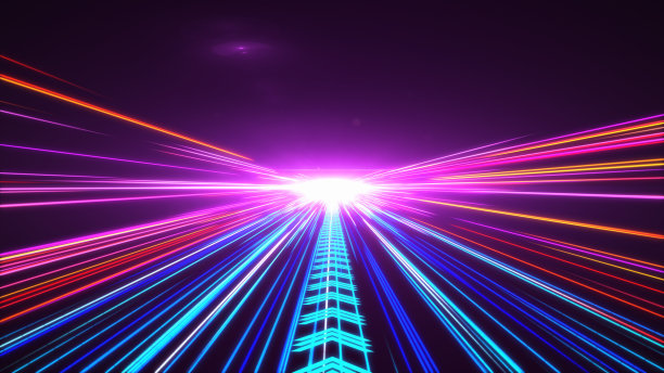 高速灯光隧道运动轨迹图片下载