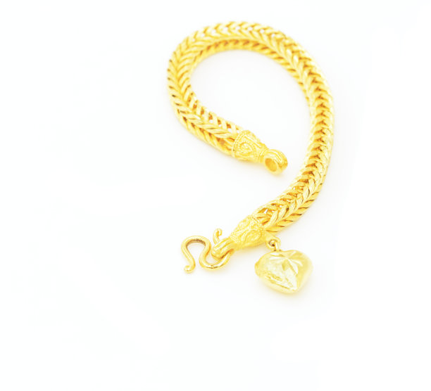 一个金手镯。图片下载