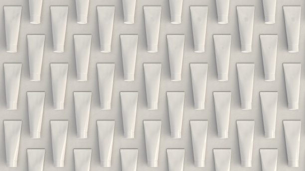 从空白的白色管牙膏，奶油或凝胶图片下载