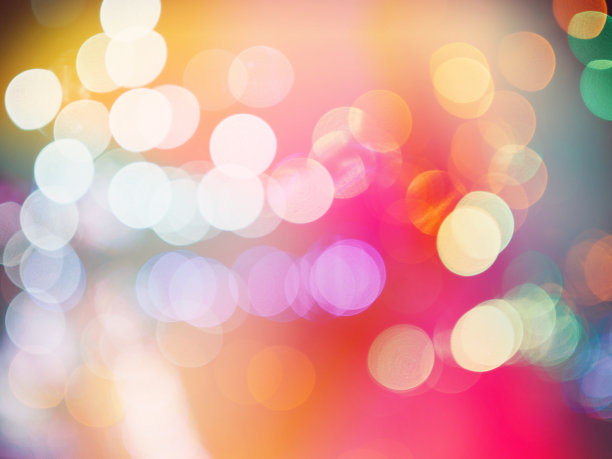 粉红色和黄色背景与散焦图片下载