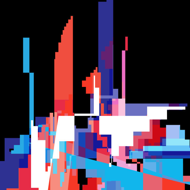 抽象的彩色背景与不同的几何元素图片下载