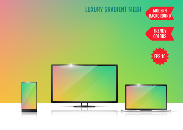现代抽象背景。颜色过渡的概念。渐变网格。时尚颜色的表面。这是一个在笔记本电脑、智能手机和电视屏幕上使用拟议背景的例子图片下载