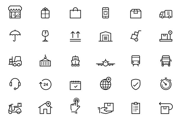 物流的图标图片下载