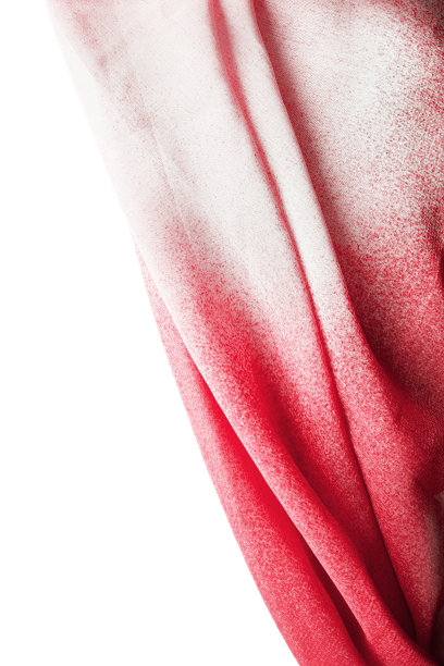 粉红色的窗帘孤立图片下载