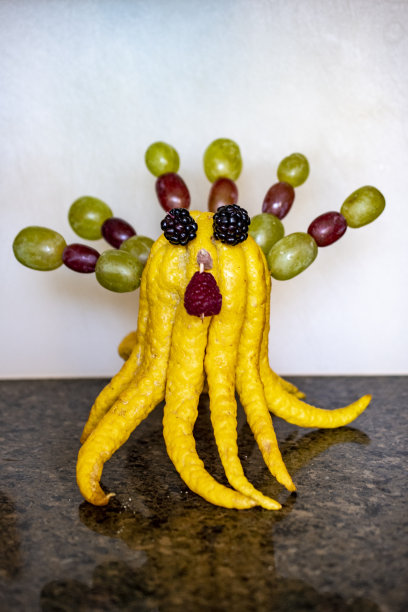 装饰得像火鸡的异国水果图片下载