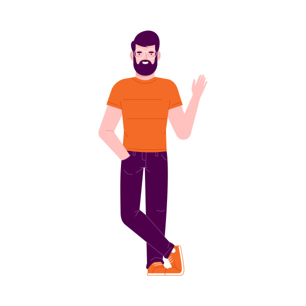 男人挥了挥手图片下载