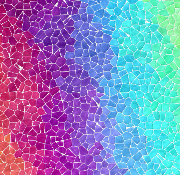 不规则马赛克背景霓虹彩色图片下载