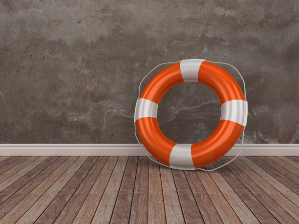 木地板上的生命带- 3D渲染图片下载