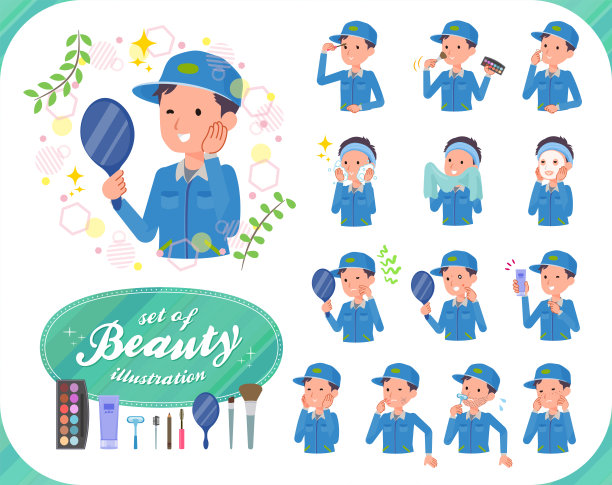 扁平型送花美眉图片下载