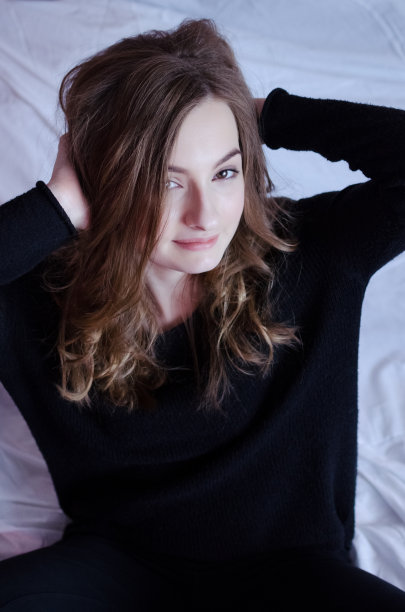 美丽女孩的肖像图片下载