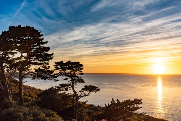 海上日落图片下载