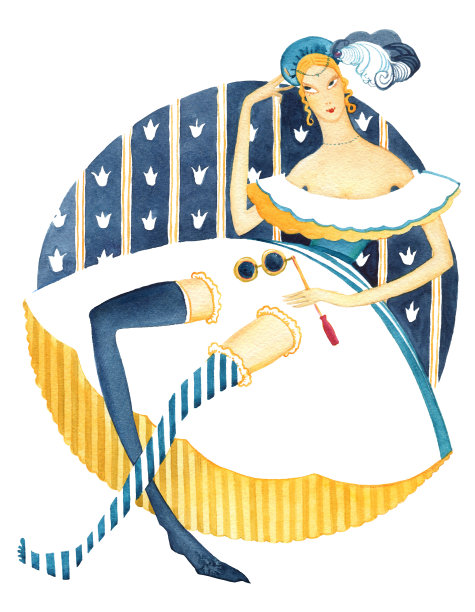 和洛奈特一起穿历史礼服图片下载