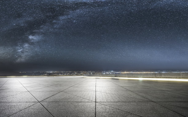 银河下的旧金山图片下载