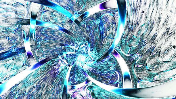 抽象分形艺术背景在插画空间几何。图片下载