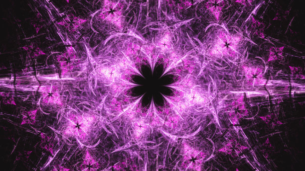 抽象分形艺术背景在插画空间几何。图片下载