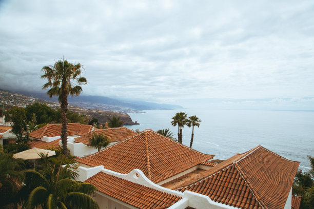 泰德火山日落景观图片下载