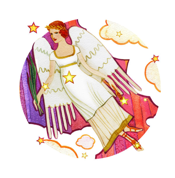 处女座黄道十二宫的星座图片下载