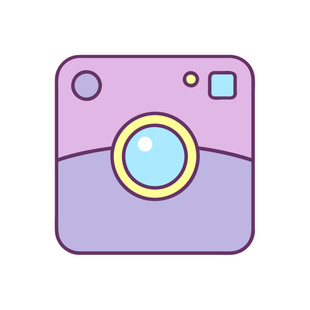 宝丽来图标。矢量插图隔离在白色背景上图片下载