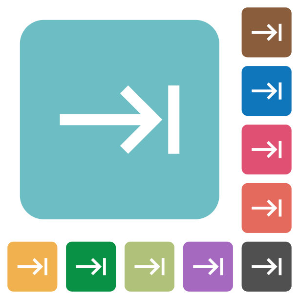 键盘选项卡圆角正方形平面图标图片下载