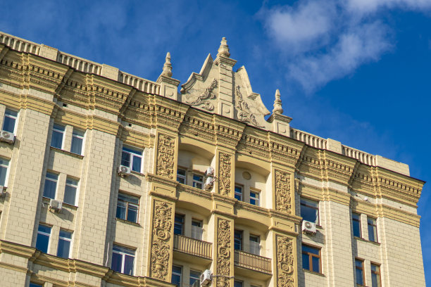 欧洲历史建筑五颜六色的正面b图片下载