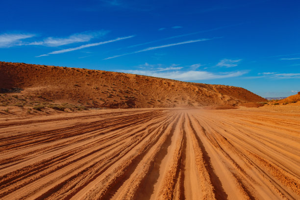上羚羊峡谷的路，亚利桑那州图片下载