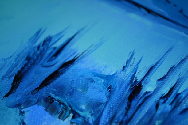 蓝色，绿松石和白色抽象艺术背景图片下载