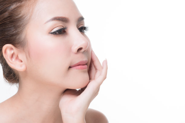 健康的皮肤女人美丽的脸近图片下载