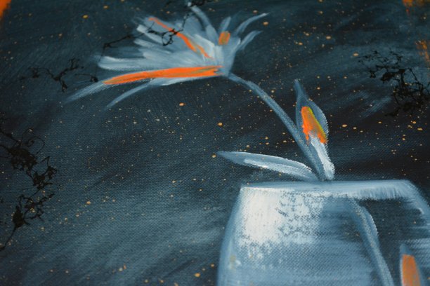 灰蓝色橙黄色抽象艺术背景图片下载