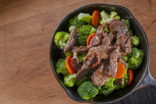 炒牛肉和西兰花图片下载