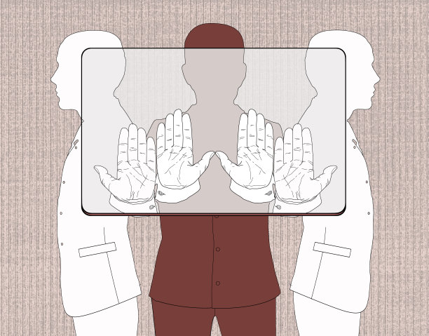 三个剪影的男人抱着一个临时长方形，按比例对应银行的塑料卡。图片下载