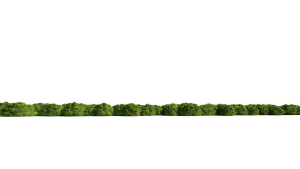 一组植物的3d渲染raw为建筑背景使用孤立图片下载