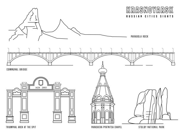 克拉斯诺雅茨克主要景点图片下载